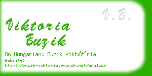 viktoria buzik business card